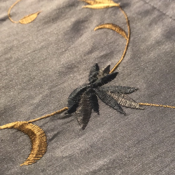 Embroidered Single Lined Curtain Panel - Picture 8 of 9